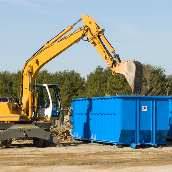 are there any restrictions on where a residential dumpster can be placed in Three Oaks Michigan